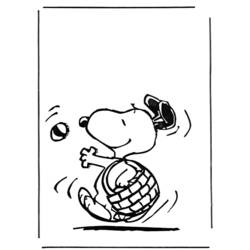 Dibujo para colorear: Snoopy (Dibujos animados) #27125 - Dibujos para Colorear e Imprimir Gratis