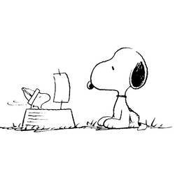 Dibujo para colorear: Snoopy (Dibujos animados) #27160 - Dibujos para Colorear e Imprimir Gratis