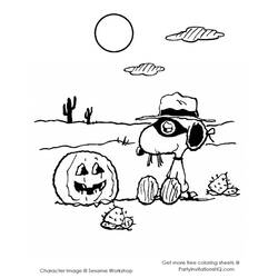 Dibujo para colorear: Snoopy (Dibujos animados) #27206 - Dibujos para Colorear e Imprimir Gratis