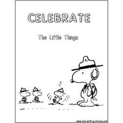 Dibujo para colorear: Snoopy (Dibujos animados) #27214 - Dibujos para Colorear e Imprimir Gratis