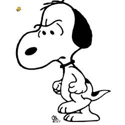 Dibujo para colorear: Snoopy (Dibujos animados) #27232 - Dibujos para Colorear e Imprimir Gratis