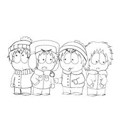 Dibujo para colorear: South Park (Dibujos animados) #31179 - Dibujos para Colorear e Imprimir Gratis