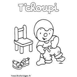 Dibujo para colorear: Tchoupi and Doudou (Dibujos animados) #34104 - Dibujos para Colorear e Imprimir Gratis