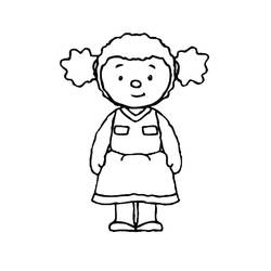 Dibujo para colorear: Tchoupi and Doudou (Dibujos animados) #34114 - Dibujos para Colorear e Imprimir Gratis