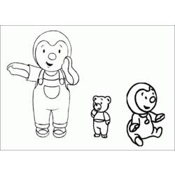 Dibujo para colorear: Tchoupi and Doudou (Dibujos animados) #34133 - Dibujos para Colorear e Imprimir Gratis