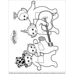 Dibujo para colorear: Teletubbies (Dibujos animados) #49779 - Dibujos para Colorear e Imprimir Gratis