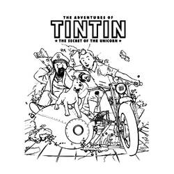 Dibujo para colorear: Tintin (Dibujos animados) #25715 - Dibujos para Colorear e Imprimir Gratis