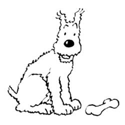 Dibujo para colorear: Tintin (Dibujos animados) #25716 - Dibujos para Colorear e Imprimir Gratis