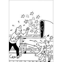 Dibujo para colorear: Tintin (Dibujos animados) #25721 - Dibujos para Colorear e Imprimir Gratis