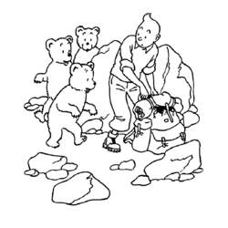 Dibujo para colorear: Tintin (Dibujos animados) #25724 - Dibujos para Colorear e Imprimir Gratis