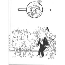 Dibujo para colorear: Tintin (Dibujos animados) #25777 - Dibujos para Colorear e Imprimir Gratis