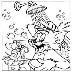 Dibujo para colorear: Tom and Jerry (Dibujos animados) #24175 - Dibujos para Colorear e Imprimir Gratis