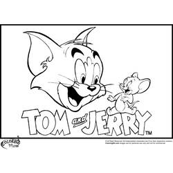 Dibujo para colorear: Tom and Jerry (Dibujos animados) #24180 - Dibujos para Colorear e Imprimir Gratis