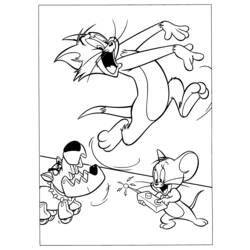 Dibujo para colorear: Tom and Jerry (Dibujos animados) #24211 - Dibujos para Colorear e Imprimir Gratis