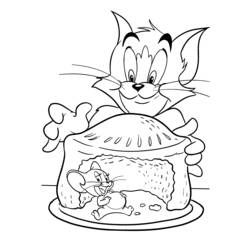 Dibujo para colorear: Tom and Jerry (Dibujos animados) #24215 - Dibujos para Colorear e Imprimir Gratis