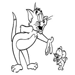Dibujo para colorear: Tom and Jerry (Dibujos animados) #24230 - Dibujos para Colorear e Imprimir Gratis