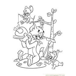 Dibujo para colorear: Tom and Jerry (Dibujos animados) #24242 - Dibujos para Colorear e Imprimir Gratis