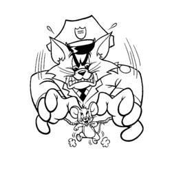 Dibujo para colorear: Tom and Jerry (Dibujos animados) #24266 - Dibujos para Colorear e Imprimir Gratis