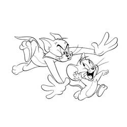Dibujo para colorear: Tom and Jerry (Dibujos animados) #24278 - Dibujos para Colorear e Imprimir Gratis