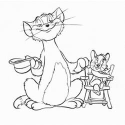 Dibujo para colorear: Tom and Jerry (Dibujos animados) #24279 - Dibujos para Colorear e Imprimir Gratis