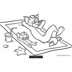 Dibujo para colorear: Tom and Jerry (Dibujos animados) #24287 - Dibujos para Colorear e Imprimir Gratis