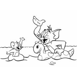 Dibujo para colorear: Tom and Jerry (Dibujos animados) #24290 - Dibujos para Colorear e Imprimir Gratis