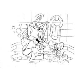 Dibujo para colorear: Tom and Jerry (Dibujos animados) #24301 - Dibujos para Colorear e Imprimir Gratis