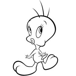 Dibujo para colorear: Tweety and Sylvester (Dibujos animados) #29247 - Dibujos para Colorear e Imprimir Gratis