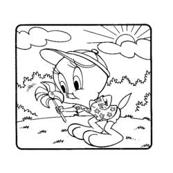 Dibujo para colorear: Tweety and Sylvester (Dibujos animados) #29289 - Dibujos para Colorear e Imprimir Gratis