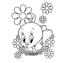 Dibujo para colorear: Tweety and Sylvester (Dibujos animados) #29340 - Dibujos para Colorear e Imprimir Gratis