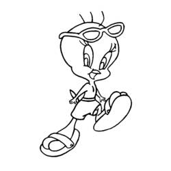 Dibujo para colorear: Tweety and Sylvester (Dibujos animados) #29363 - Dibujos para Colorear e Imprimir Gratis
