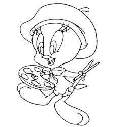 Dibujo para colorear: Tweety and Sylvester (Dibujos animados) #29375 - Dibujos para Colorear e Imprimir Gratis