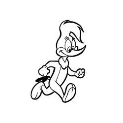 Dibujo para colorear: Woody Woodpecker (Dibujos animados) #28406 - Dibujos para Colorear e Imprimir Gratis