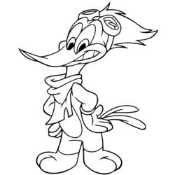 Dibujo para colorear: Woody Woodpecker (Dibujos animados) #28421 - Dibujos para Colorear e Imprimir Gratis