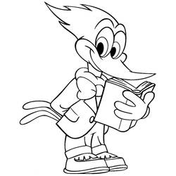 Dibujo para colorear: Woody Woodpecker (Dibujos animados) #28427 - Dibujos para Colorear e Imprimir Gratis