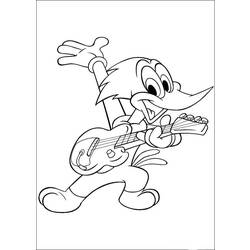 Dibujo para colorear: Woody Woodpecker (Dibujos animados) #28429 - Dibujos para Colorear e Imprimir Gratis