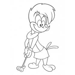 Dibujo para colorear: Woody Woodpecker (Dibujos animados) #28438 - Dibujos para Colorear e Imprimir Gratis