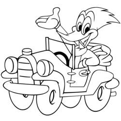 Dibujo para colorear: Woody Woodpecker (Dibujos animados) #28442 - Dibujos para Colorear e Imprimir Gratis