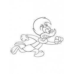 Dibujo para colorear: Woody Woodpecker (Dibujos animados) #28447 - Dibujos para Colorear e Imprimir Gratis