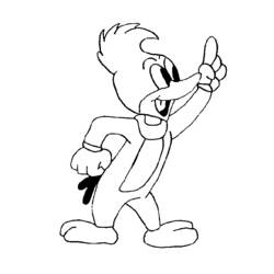 Dibujo para colorear: Woody Woodpecker (Dibujos animados) #28461 - Dibujos para Colorear e Imprimir Gratis