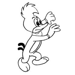 Dibujo para colorear: Woody Woodpecker (Dibujos animados) #28493 - Dibujos para Colorear e Imprimir Gratis