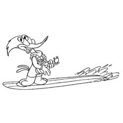 Dibujo para colorear: Woody Woodpecker (Dibujos animados) #28520 - Dibujos para Colorear e Imprimir Gratis