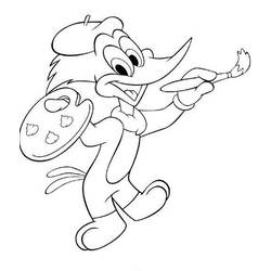 Dibujo para colorear: Woody Woodpecker (Dibujos animados) #28540 - Dibujos para Colorear e Imprimir Gratis