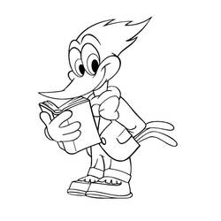 Dibujo para colorear: Woody Woodpecker (Dibujos animados) #28564 - Dibujos para Colorear e Imprimir Gratis