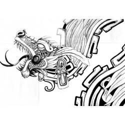 Dibujo para colorear: Mitología azteca (Dioses y diosas) #111546 - Dibujos para Colorear e Imprimir Gratis