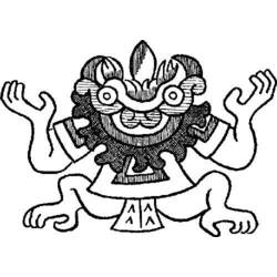 Dibujo para colorear: Mitología azteca (Dioses y diosas) #111561 - Dibujos para Colorear e Imprimir Gratis