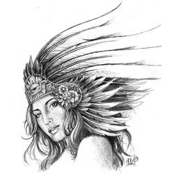Dibujos para colorear: Mitología azteca - Dibujos para Colorear e Imprimir Gratis