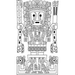 Dibujo para colorear: Mitología azteca (Dioses y diosas) #111776 - Dibujos para Colorear e Imprimir Gratis
