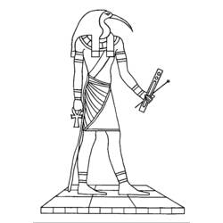 Dibujo para colorear: Mitología egipcia (Dioses y diosas) #111140 - Dibujos para Colorear e Imprimir Gratis
