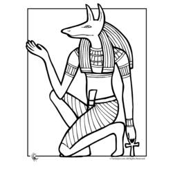 Dibujo para colorear: Mitología egipcia (Dioses y diosas) #111147 - Dibujos para Colorear e Imprimir Gratis